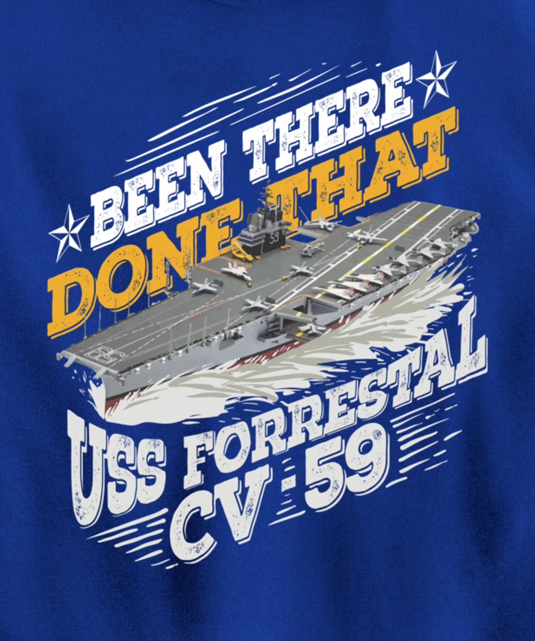 USS Forrestal Gift For A US Military Veteran Pullover Hoodie
