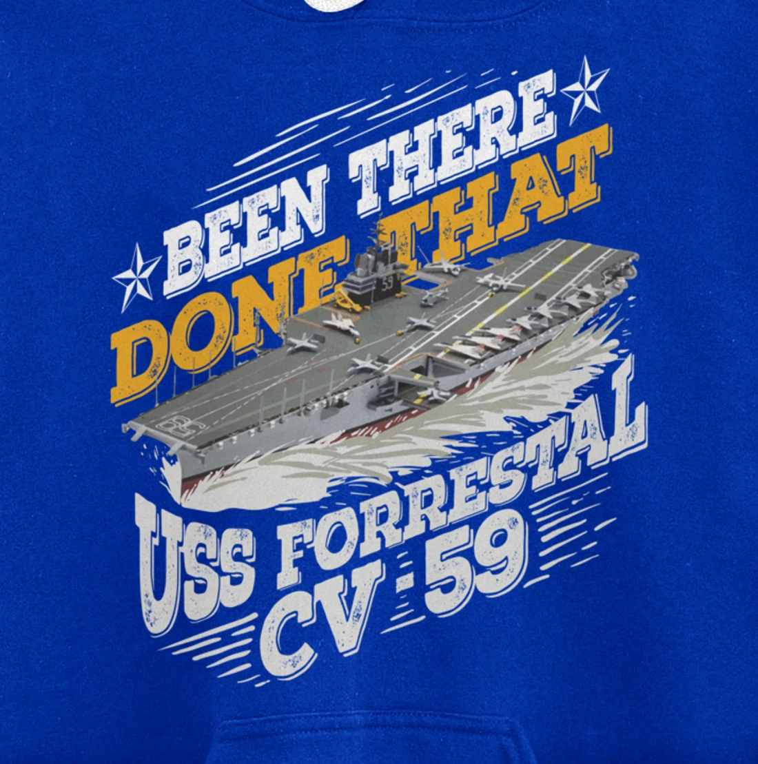 USS Forrestal Gift For A US Military Veteran Pullover Hoodie