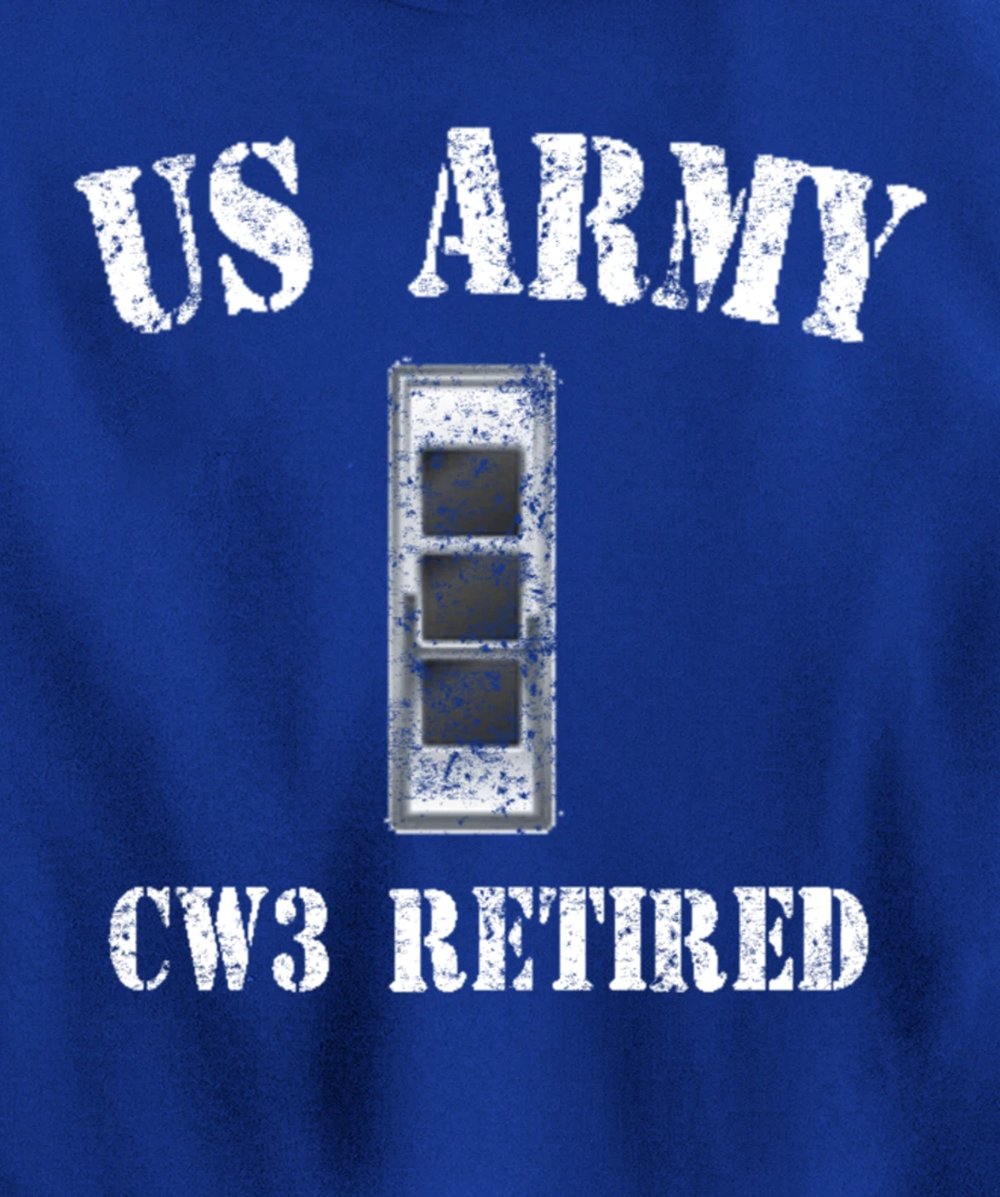 Retired Army Warrant Officer CW3 Veteran Vintage Pullover Hoodie