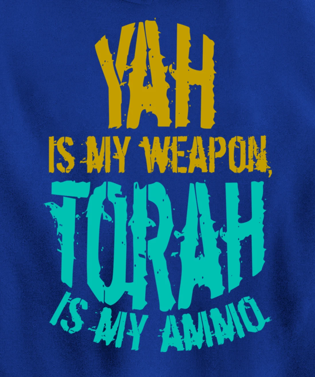 Hebrew Israelite Clothing Yah is My Weapon Judah Torah Gift Pullover Hoodie