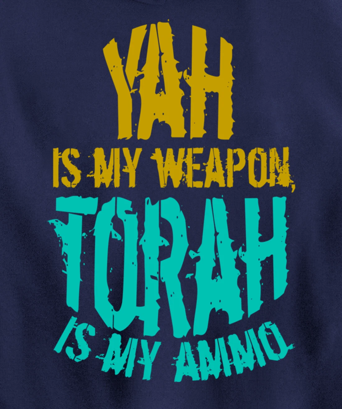 Hebrew Israelite Clothing Yah is My Weapon Judah Torah Gift Pullover Hoodie
