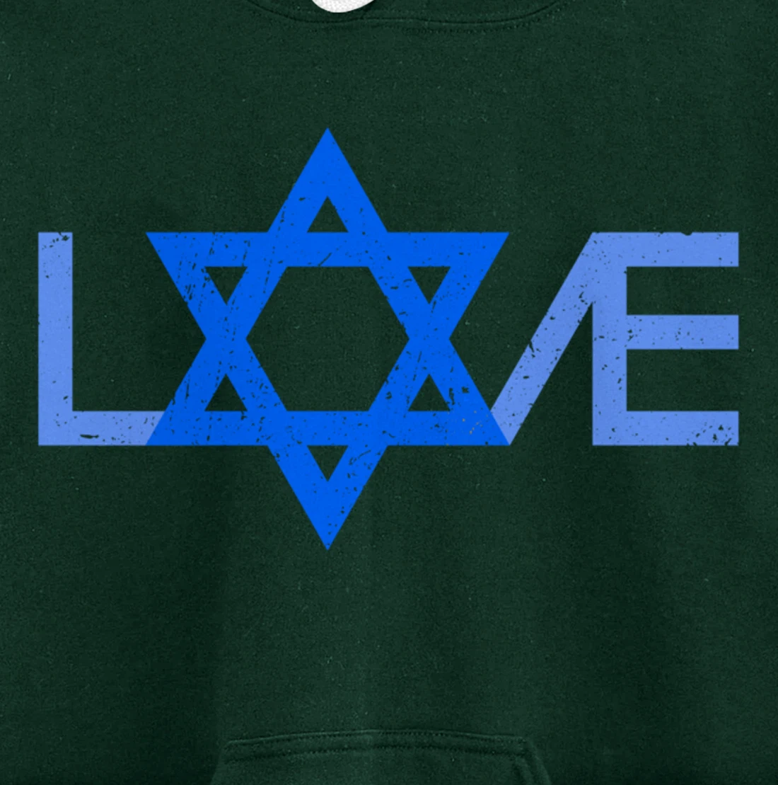 I Love Israel Jewish Star of David Gift for Jew Friend Pullover Hoodie