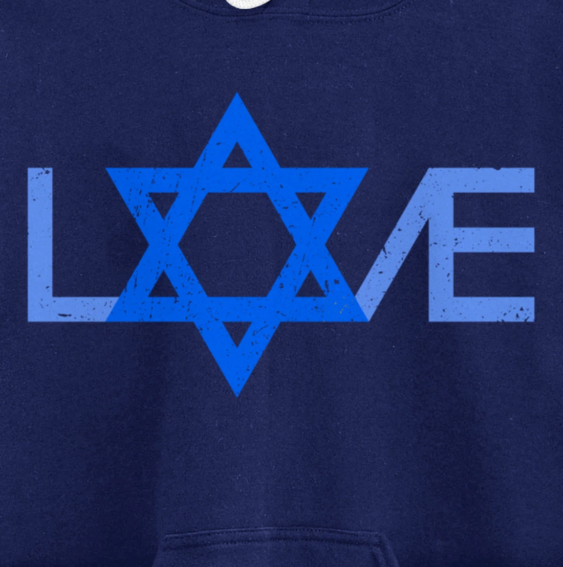 I Love Israel Jewish Star of David Gift for Jew Friend Pullover Hoodie