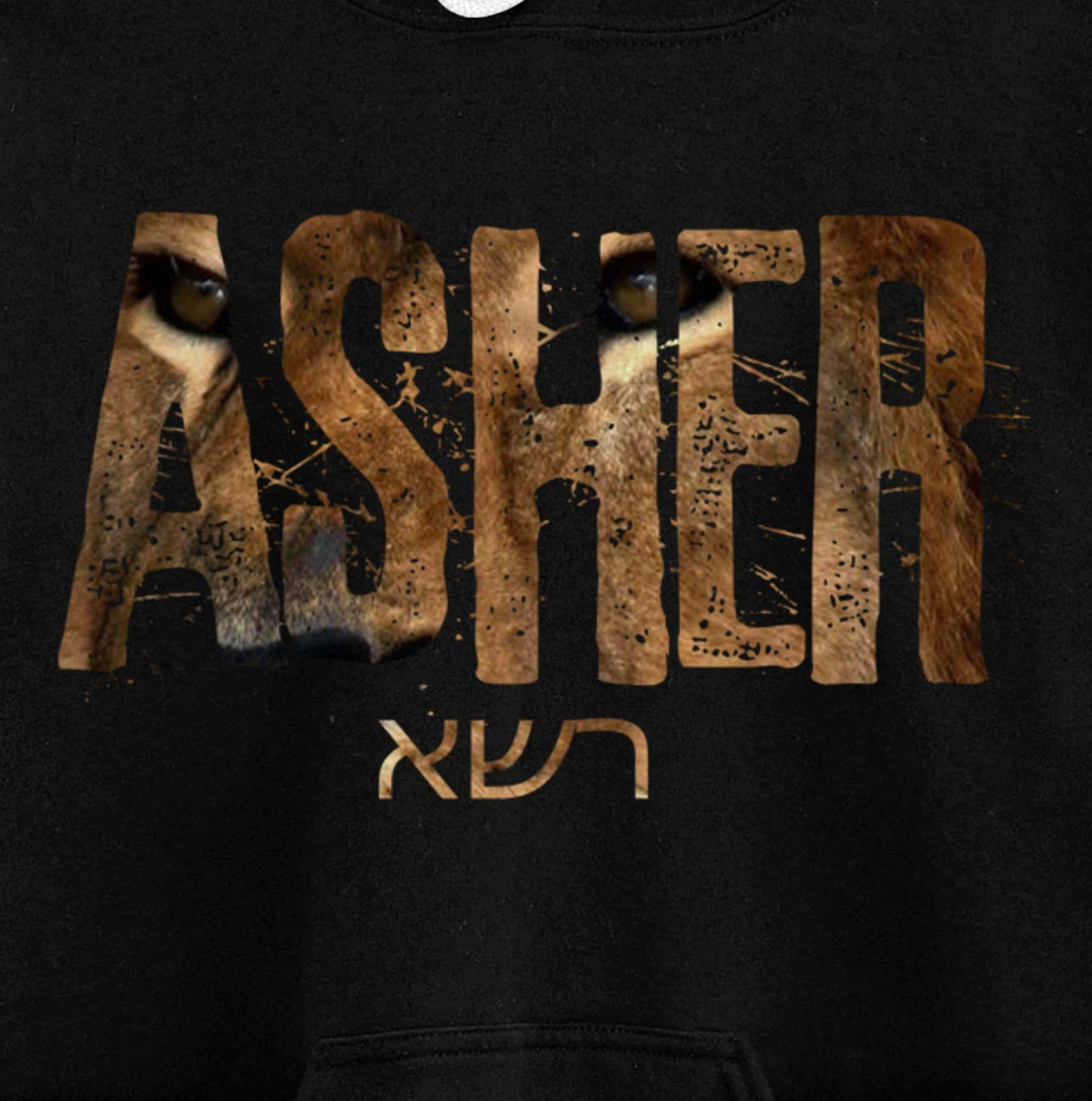 Hebrew Israelite Clothing Tribe Asher Lion Eyes Torah Gift Pullover Hoodie