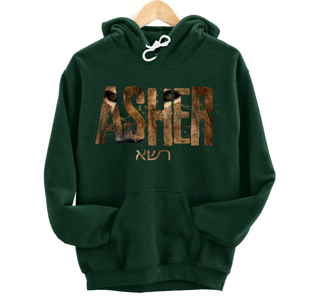 Hebrew Israelite Clothing Tribe Asher Lion Eyes Torah Gift Pullover Hoodie