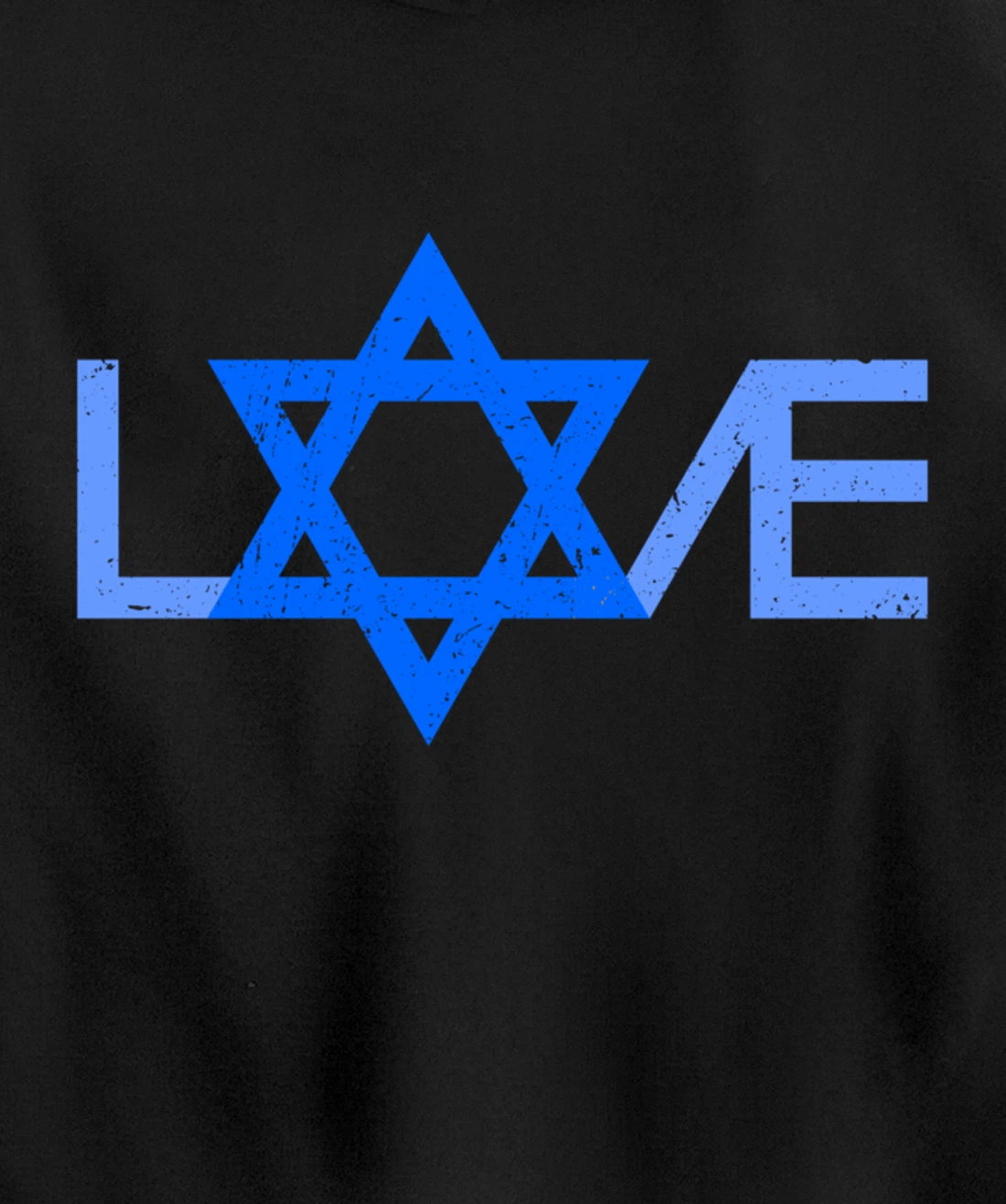 I Love Israel Jewish Star of David Gift for Jew Friend Pullover Hoodie