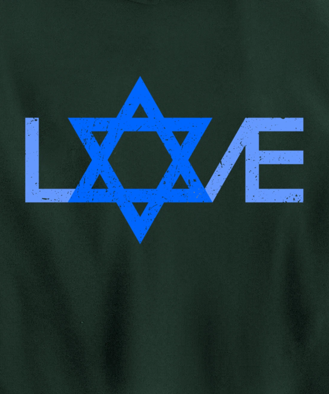 I Love Israel Jewish Star of David Gift for Jew Friend Pullover Hoodie