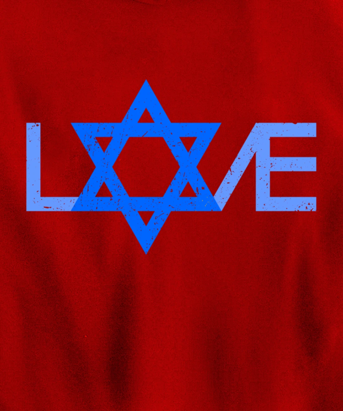 I Love Israel Jewish Star of David Gift for Jew Friend Pullover Hoodie