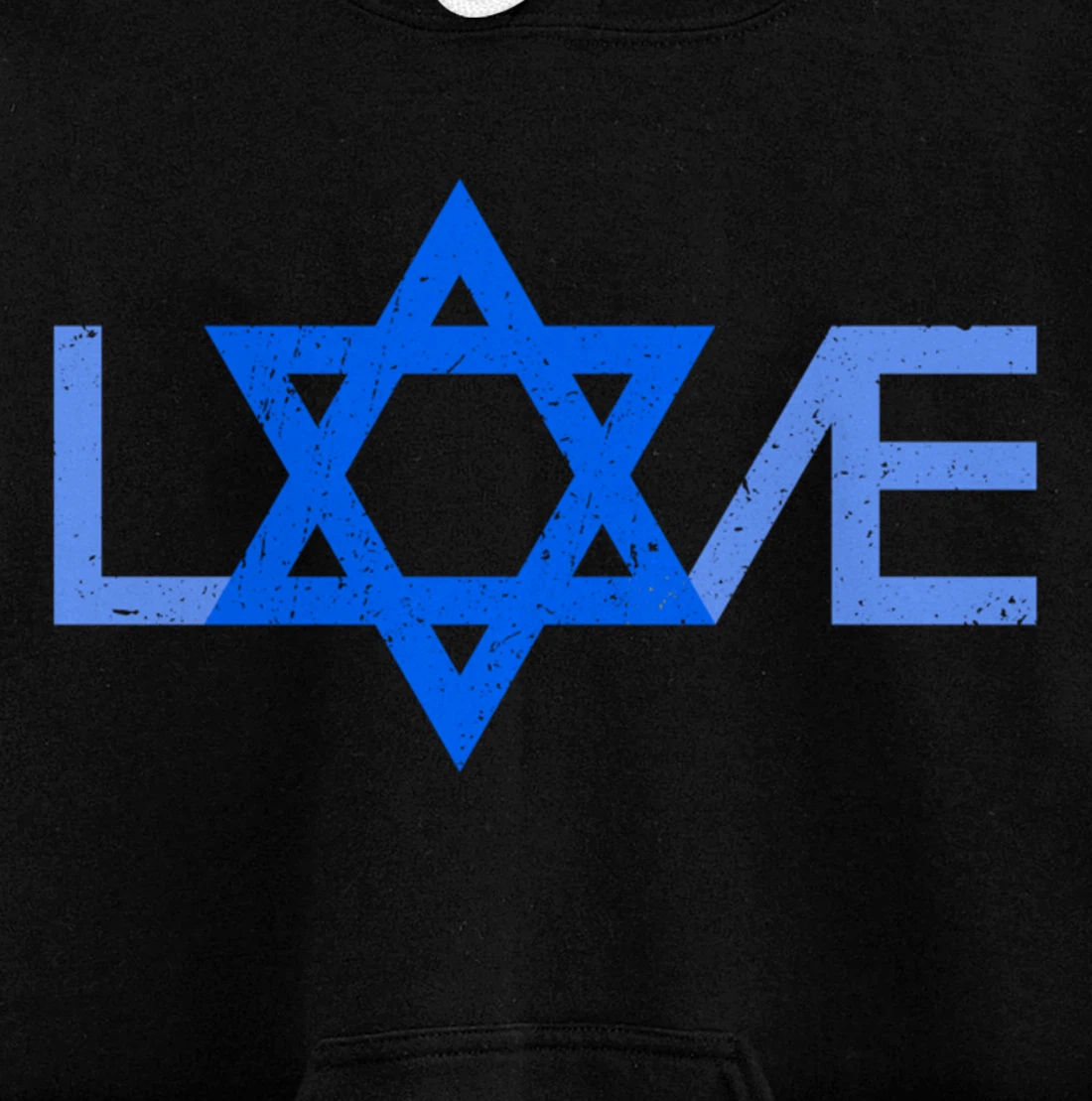 I Love Israel Jewish Star of David Gift for Jew Friend Pullover Hoodie