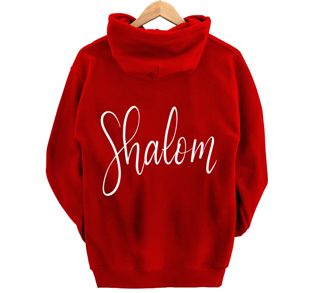 Shalom Peace Shirt Israel Hebrew Gift Tee Pullover Hoodie