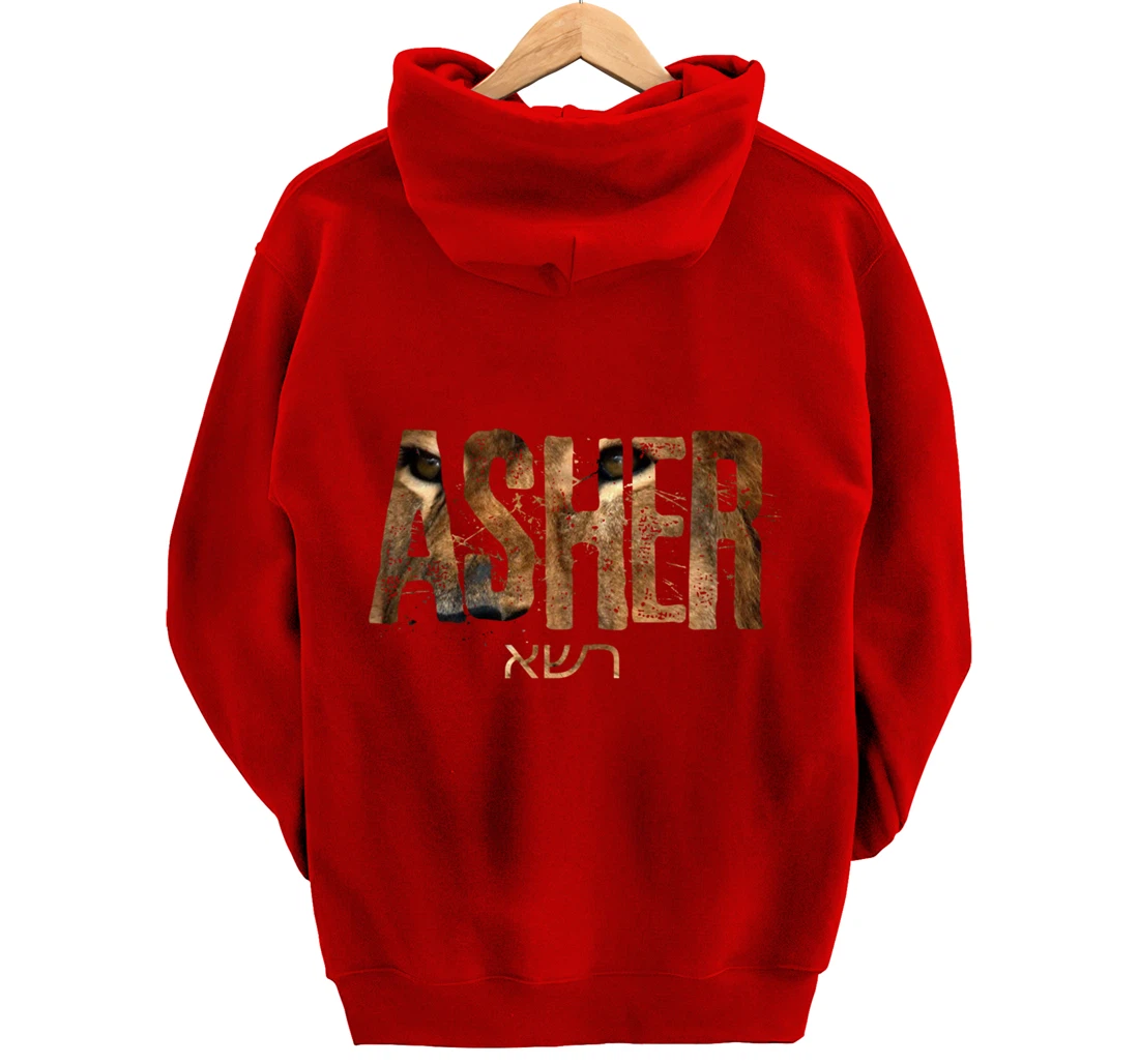 Hebrew Israelite Clothing Tribe Asher Lion Eyes Torah Gift Pullover Hoodie