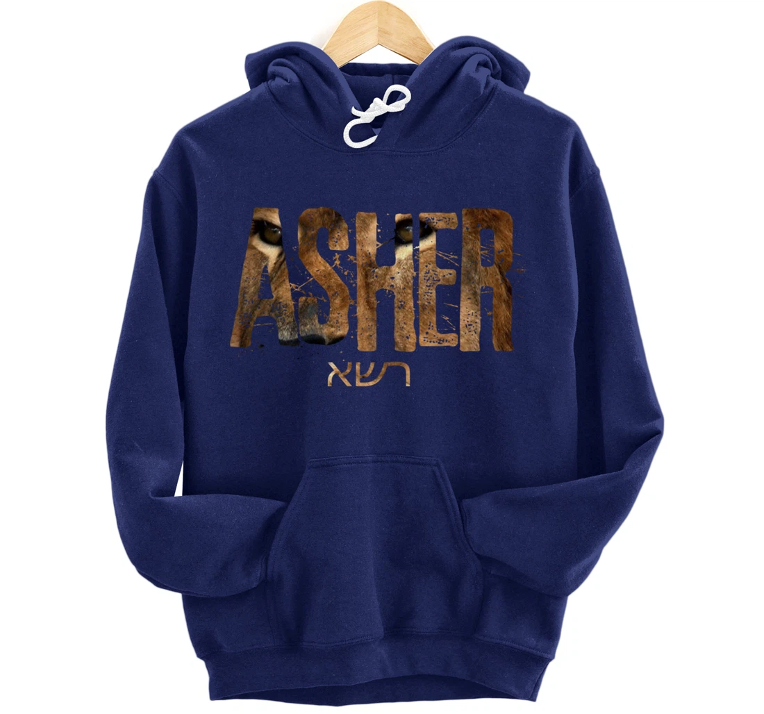 Hebrew Israelite Clothing Tribe Asher Lion Eyes Torah Gift Pullover Hoodie