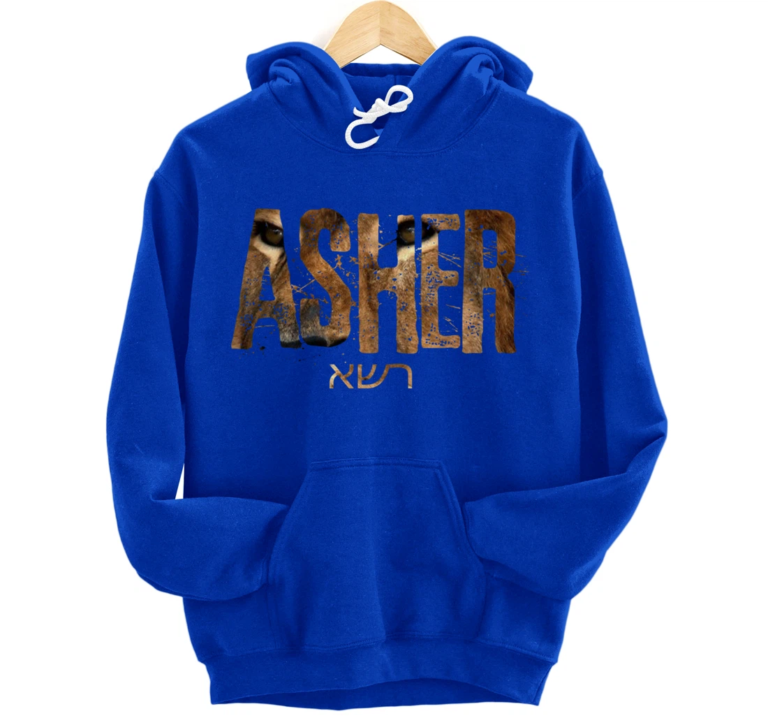 Hebrew Israelite Clothing Tribe Asher Lion Eyes Torah Gift Pullover Hoodie