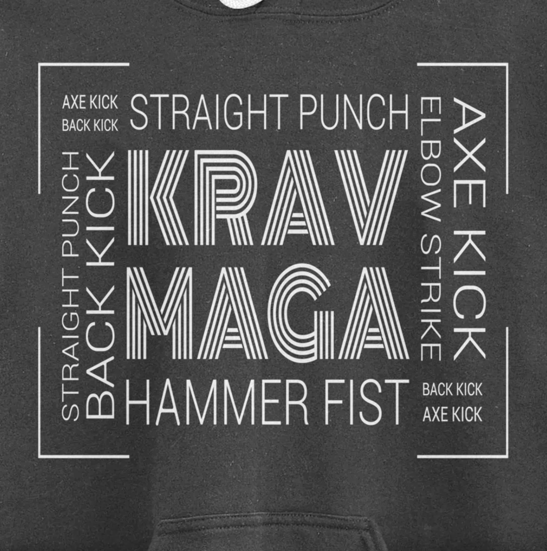 Krav Maga Israeli Punch Fist Kick Pullover Hoodie
