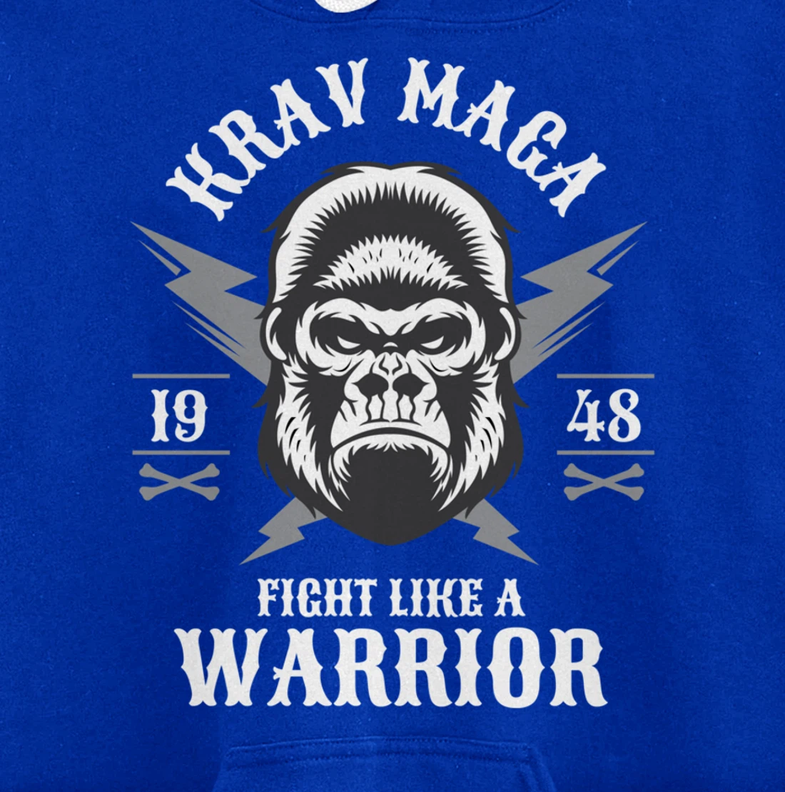 Krav Maga Israeli Gorilla Ape Monkey Pullover Hoodie