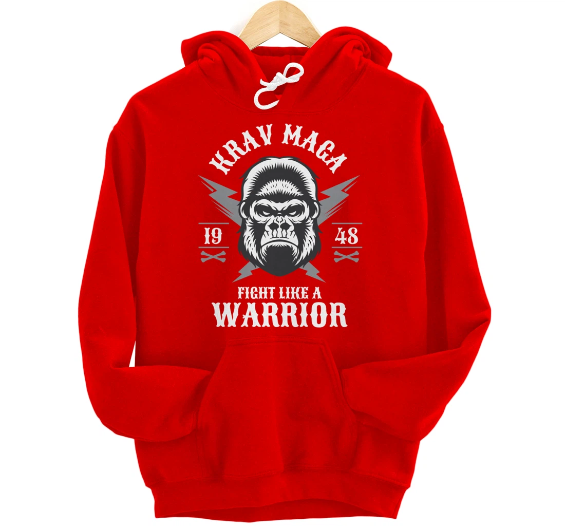 Krav Maga Israeli Gorilla Ape Monkey Pullover Hoodie
