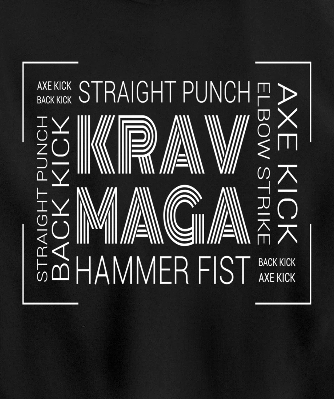 Krav Maga Israeli Punch Fist Kick Pullover Hoodie