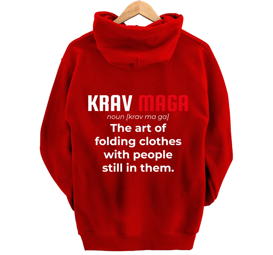 Krav Maga Israeli Funny Definition Dictionary Pullover Hoodie