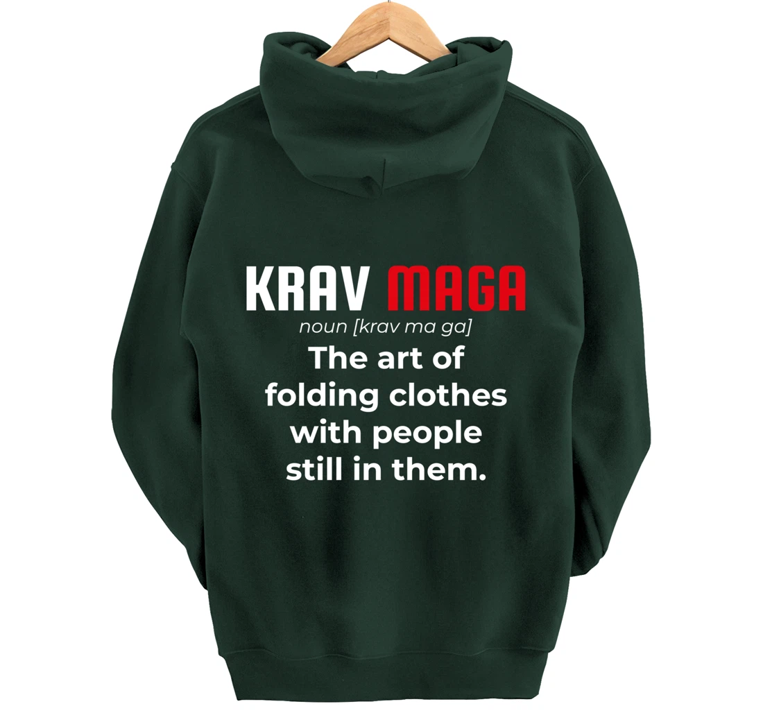 Krav Maga Israeli Funny Definition Dictionary Pullover Hoodie