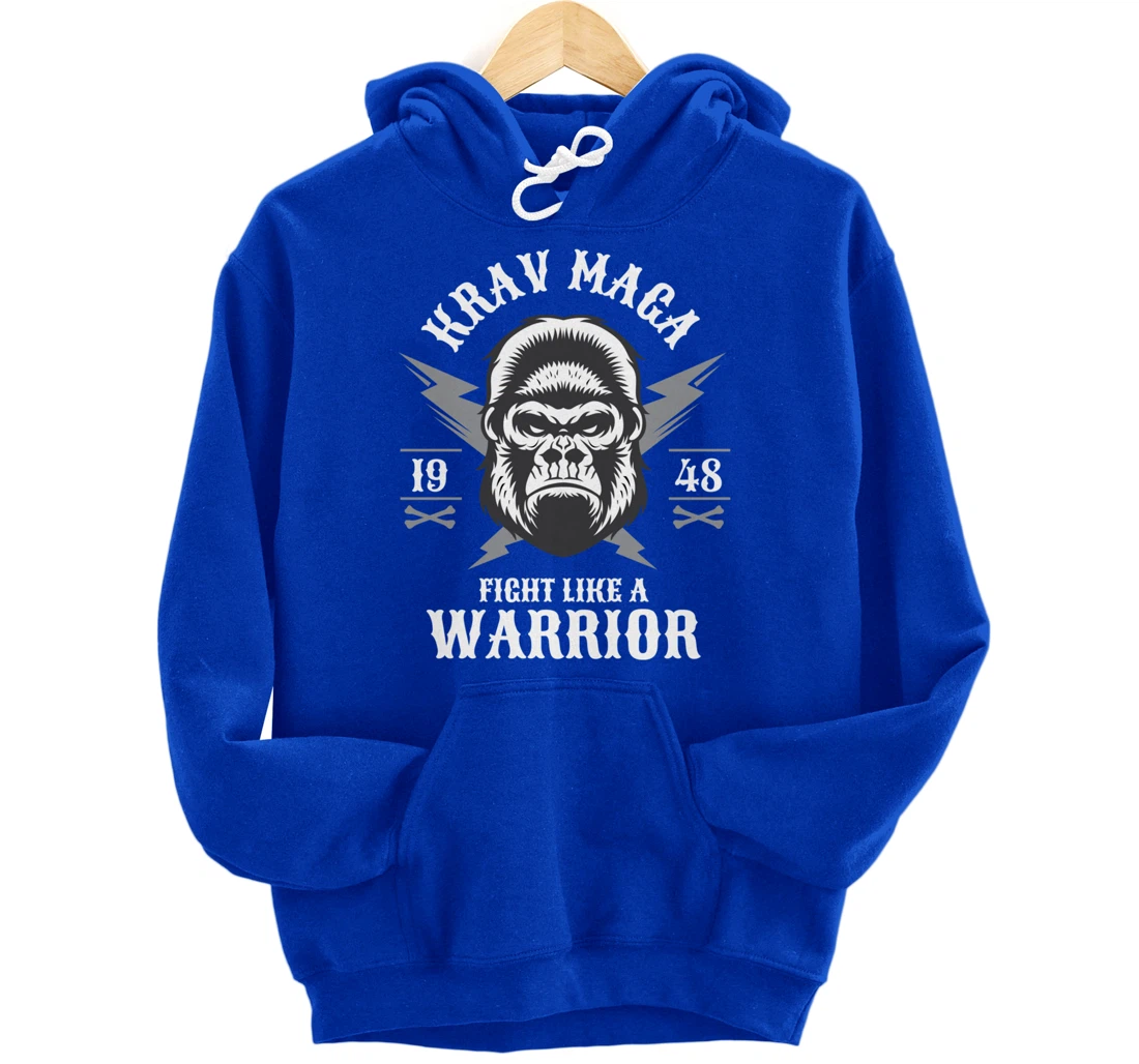 Krav Maga Israeli Gorilla Ape Monkey Pullover Hoodie