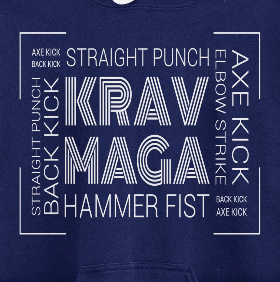 Krav Maga Israeli Punch Fist Kick Pullover Hoodie
