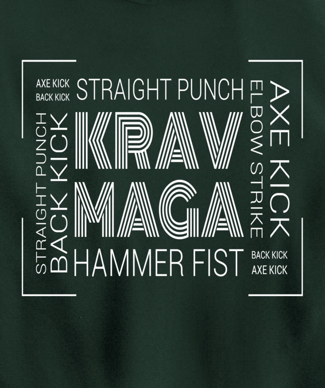 Krav Maga Israeli Punch Fist Kick Pullover Hoodie