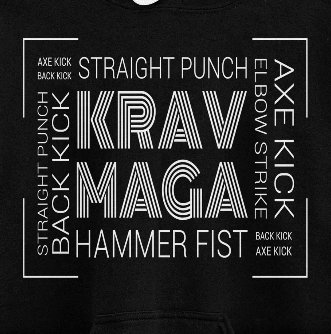 Krav Maga Israeli Punch Fist Kick Pullover Hoodie