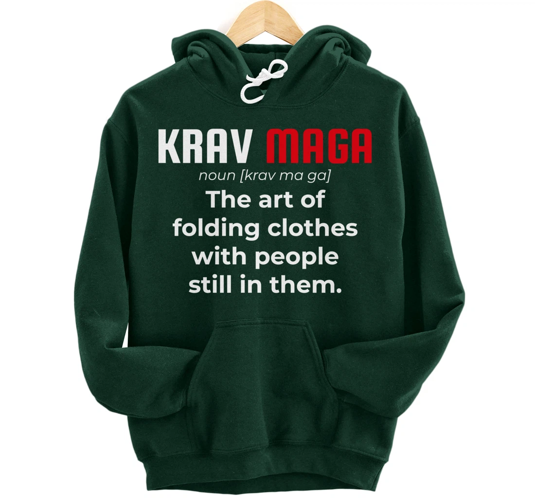 Krav Maga Israeli Funny Definition Dictionary Pullover Hoodie