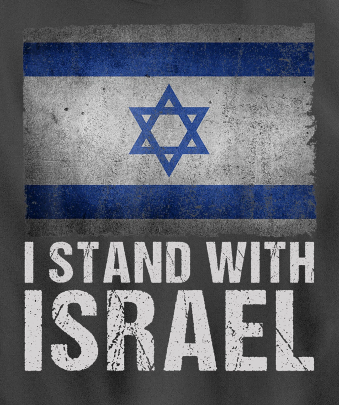 I Stand With Israel Shirt Jewish Gifts Heritage Israeli Flag Pullover Hoodie