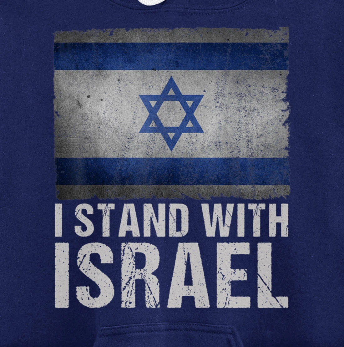 I Stand With Israel Shirt Jewish Gifts Heritage Israeli Flag Pullover Hoodie