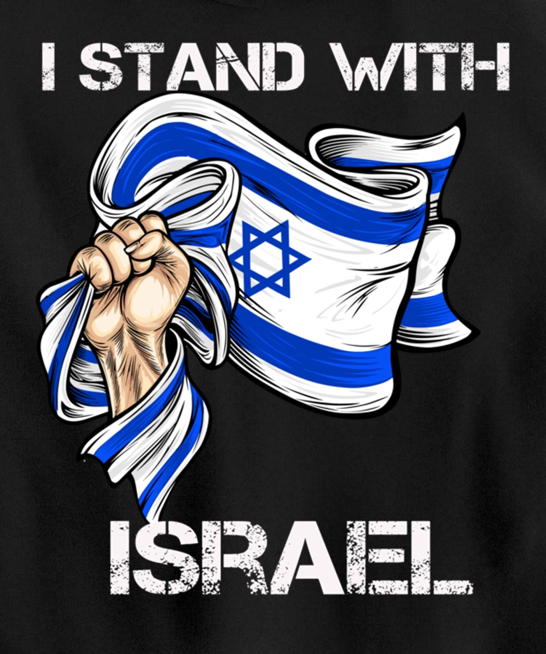 I Stand With Israel Support Israel Love Israeli Brotherhood Pullover Hoodie