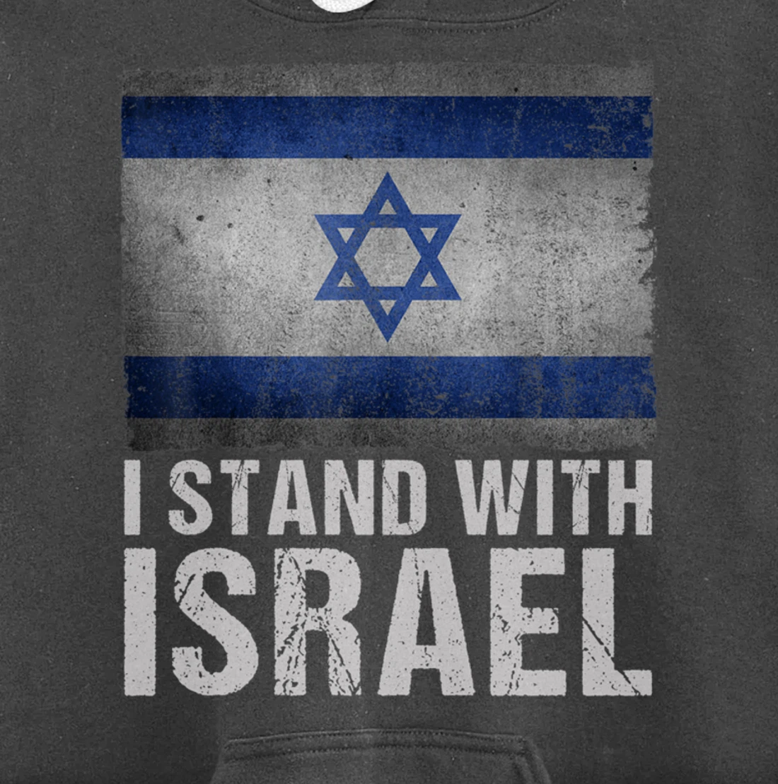 I Stand With Israel Shirt Jewish Gifts Heritage Israeli Flag Pullover Hoodie