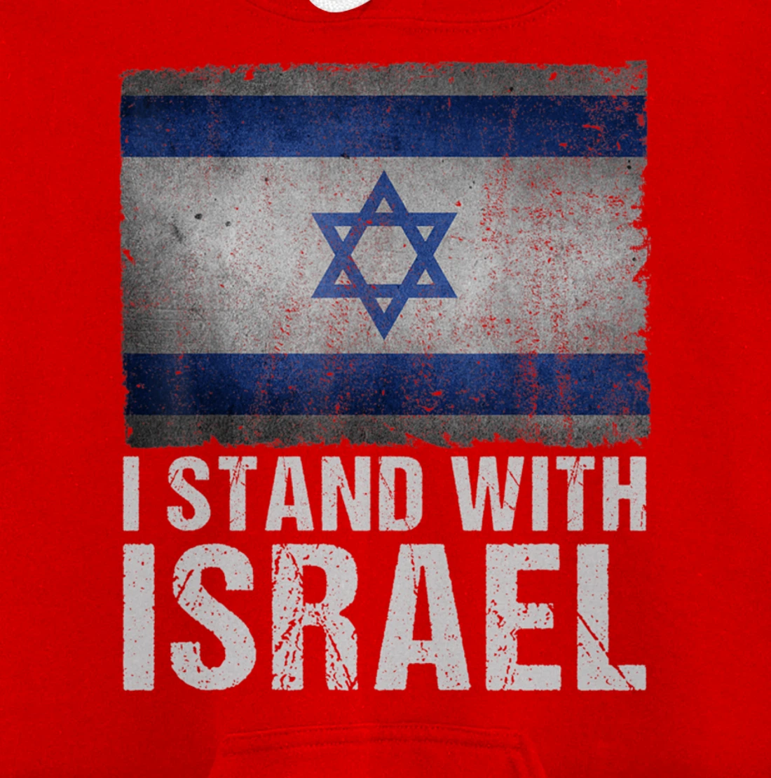 I Stand With Israel Shirt Jewish Gifts Heritage Israeli Flag Pullover Hoodie