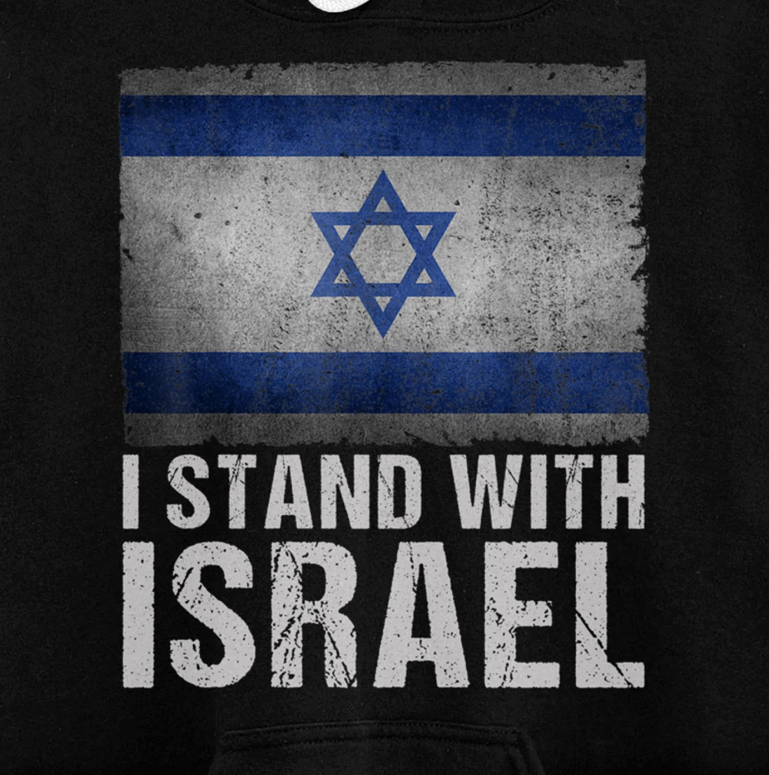 I Stand With Israel Shirt Jewish Gifts Heritage Israeli Flag Pullover Hoodie