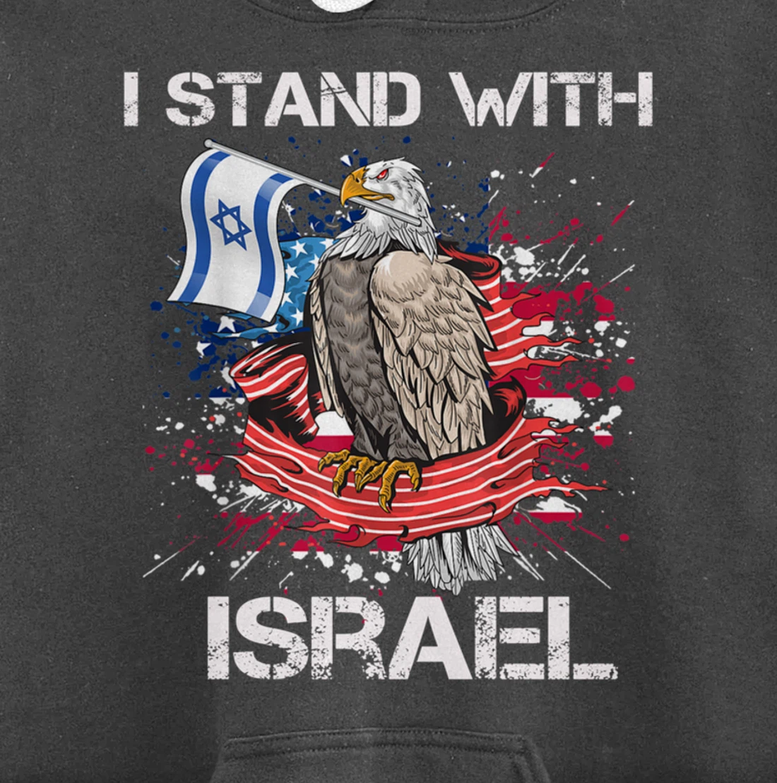 I Stand With Israel Support Israel Love Israeli Brotherhood Pullover Hoodie