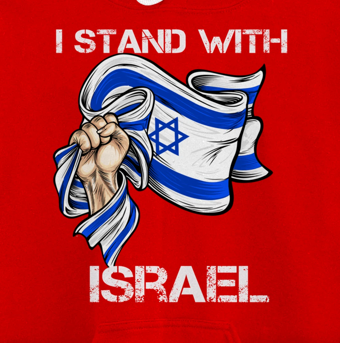 I Stand With Israel Support Israel Love Israeli Brotherhood Pullover Hoodie