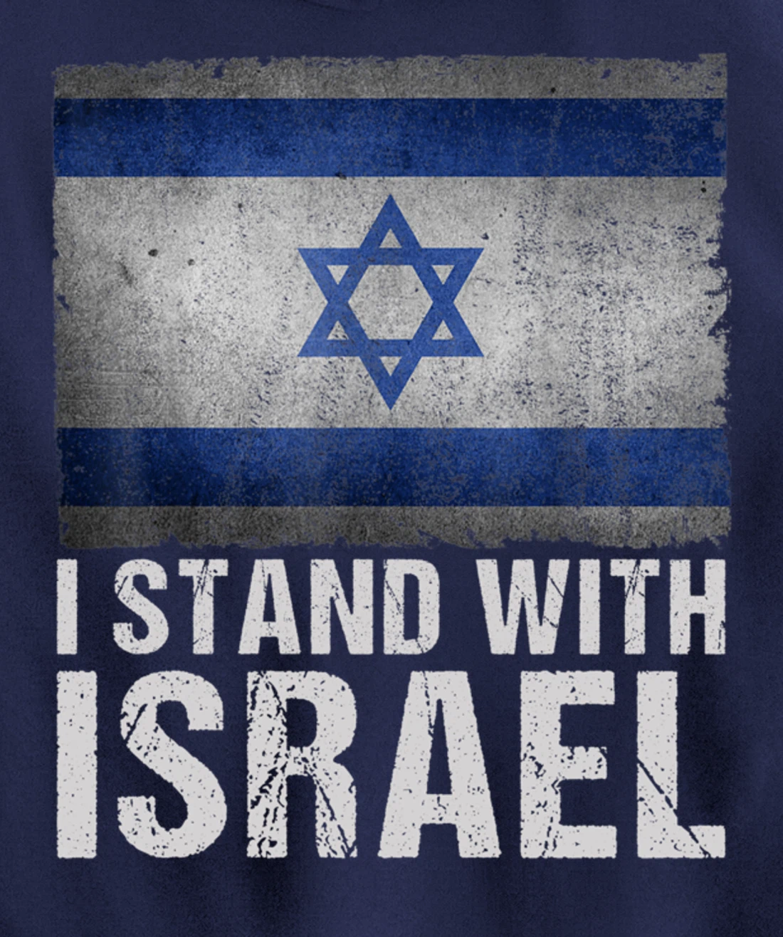 I Stand With Israel Shirt Jewish Gifts Heritage Israeli Flag Pullover Hoodie
