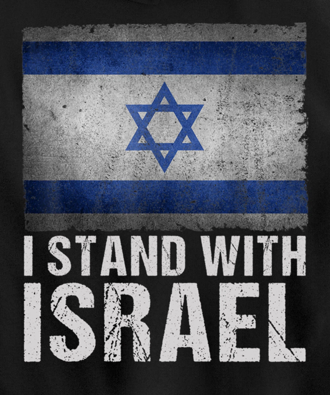 I Stand With Israel Shirt Jewish Gifts Heritage Israeli Flag Pullover Hoodie