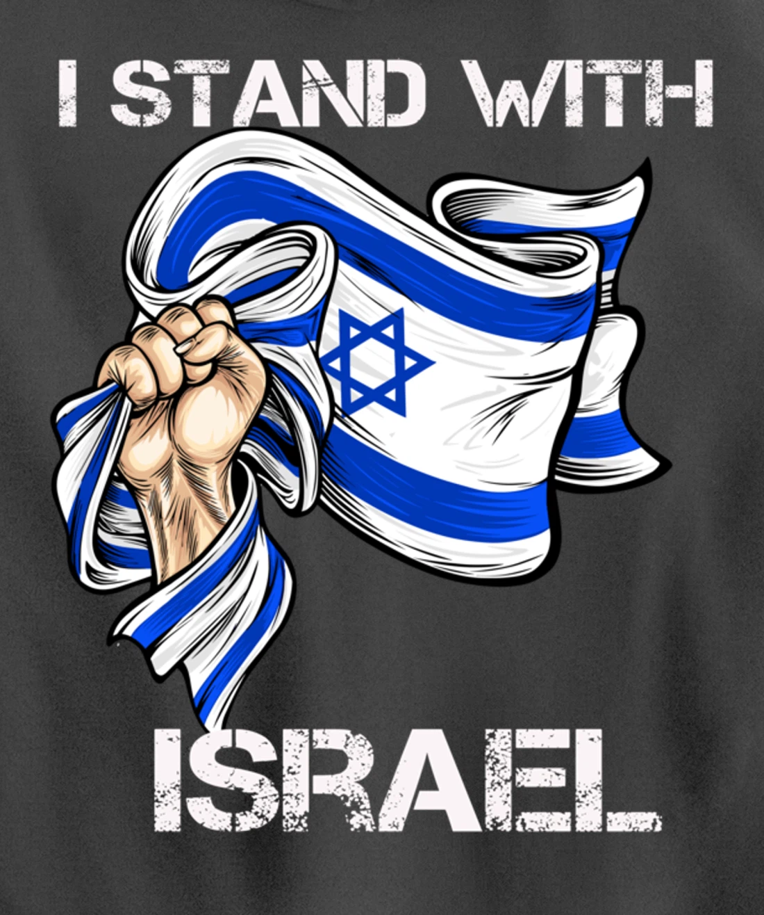 I Stand With Israel Support Israel Love Israeli Brotherhood Pullover Hoodie