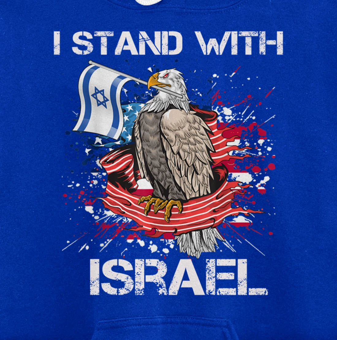 I Stand With Israel Support Israel Love Israeli Brotherhood Pullover Hoodie