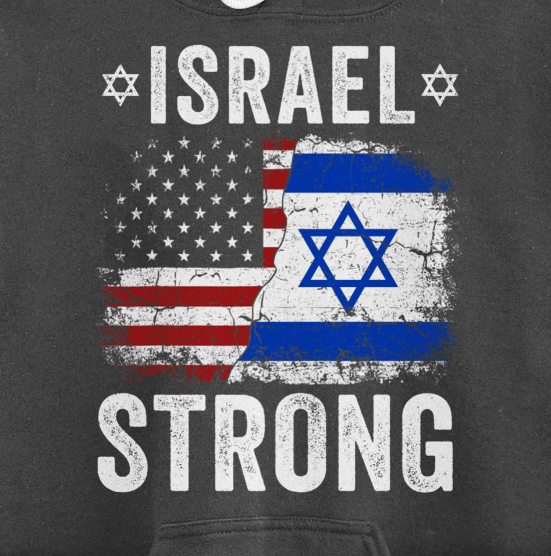 Support Israel I Stand With Israel Israel Strong Israel Flag Pullover Hoodie