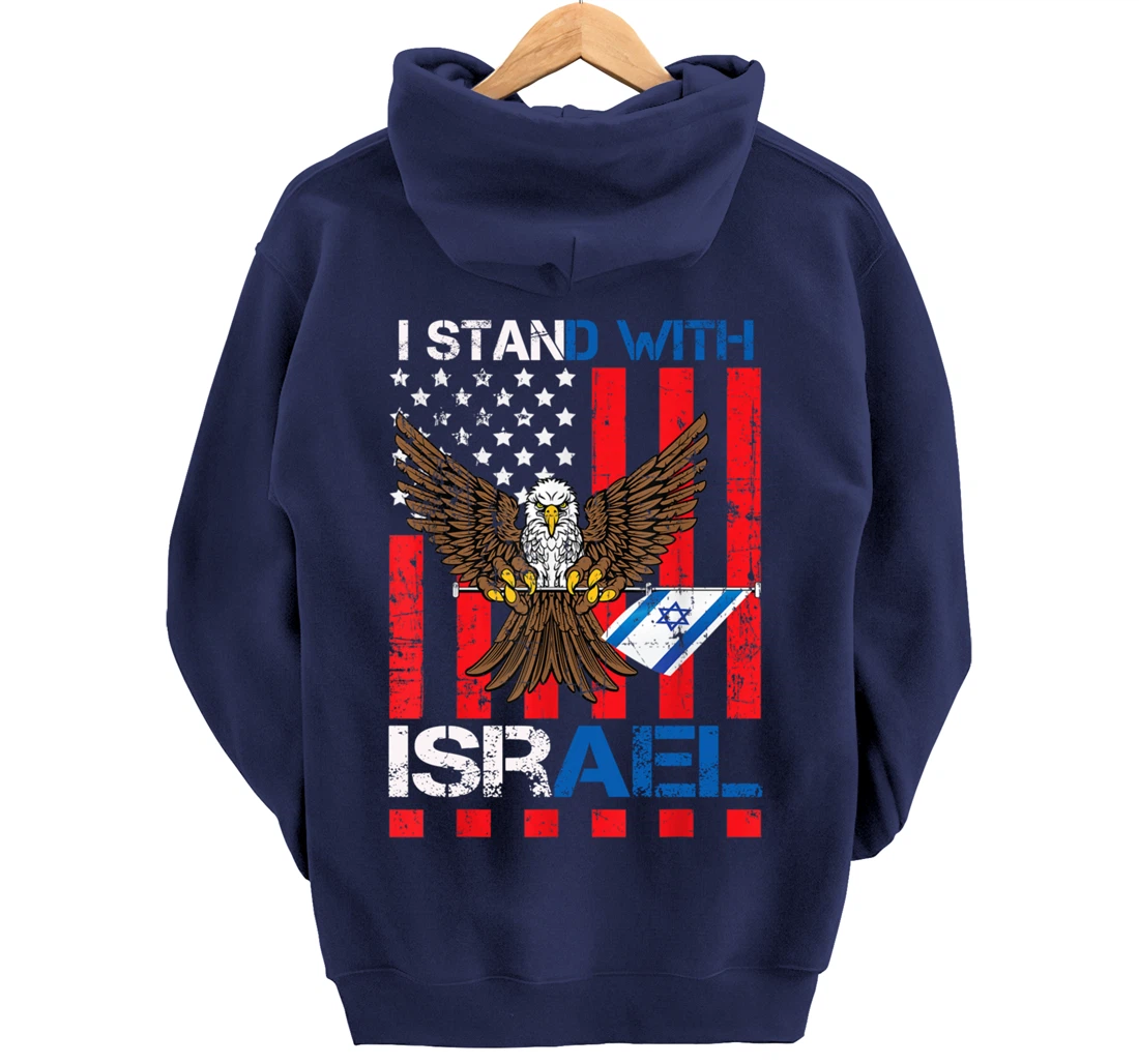 I Stand With Israel Support Israel Love Israeli Brotherhood Pullover Hoodie