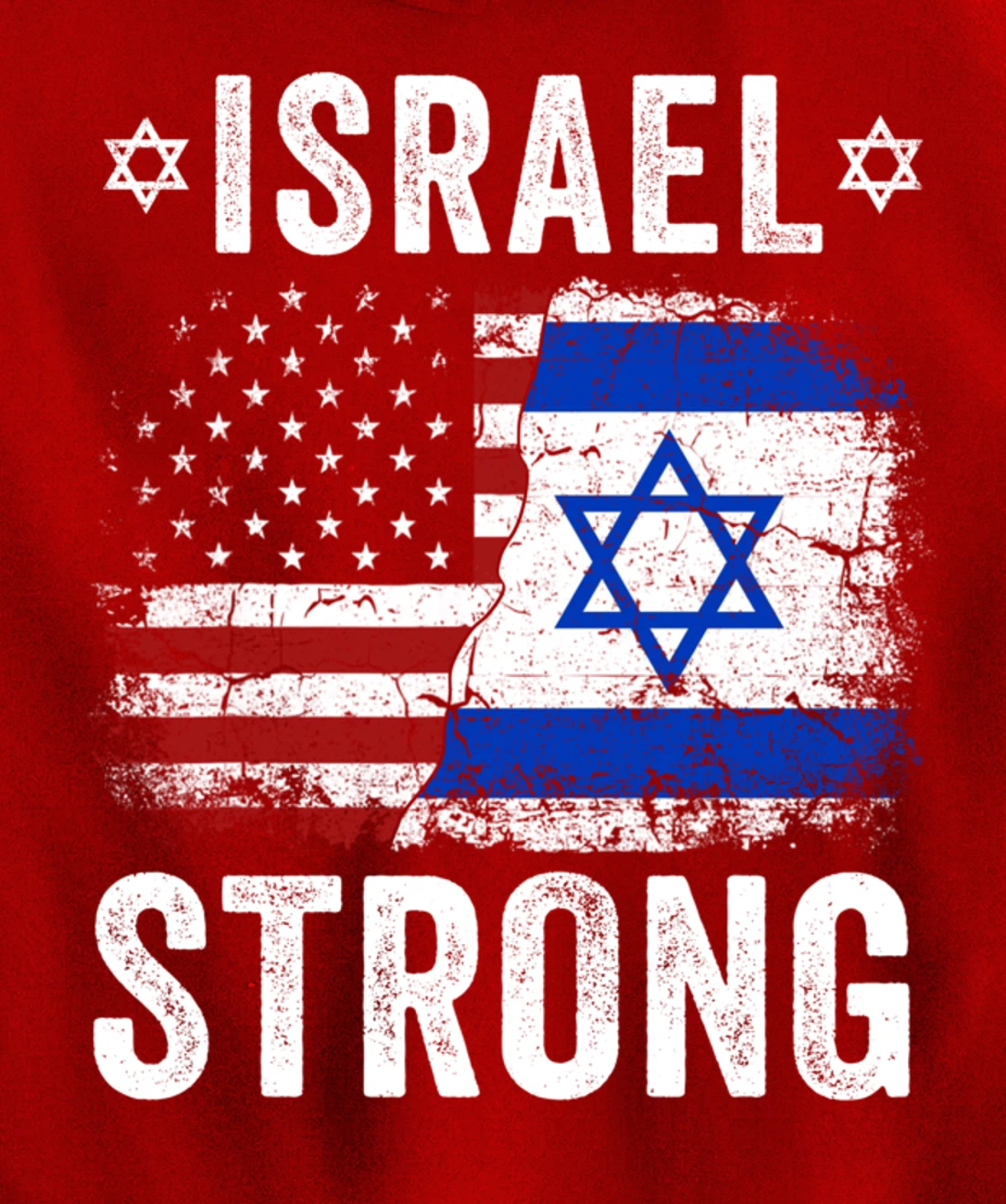 Support Israel I Stand With Israel Israel Strong Israel Flag Pullover Hoodie