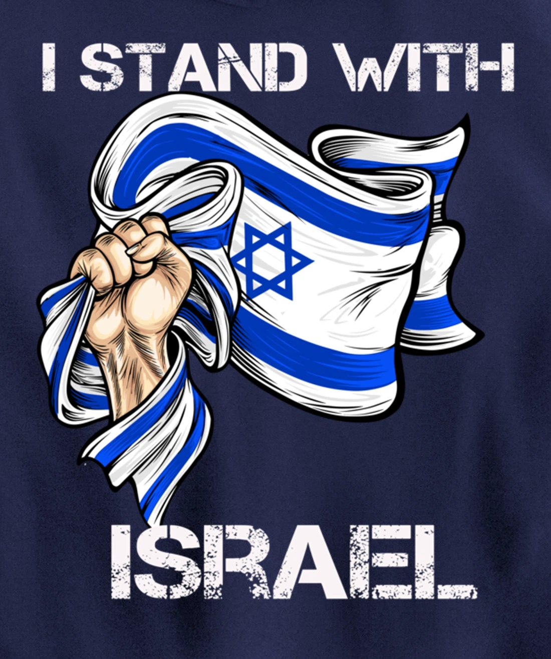 I Stand With Israel Support Israel Love Israeli Brotherhood Pullover Hoodie