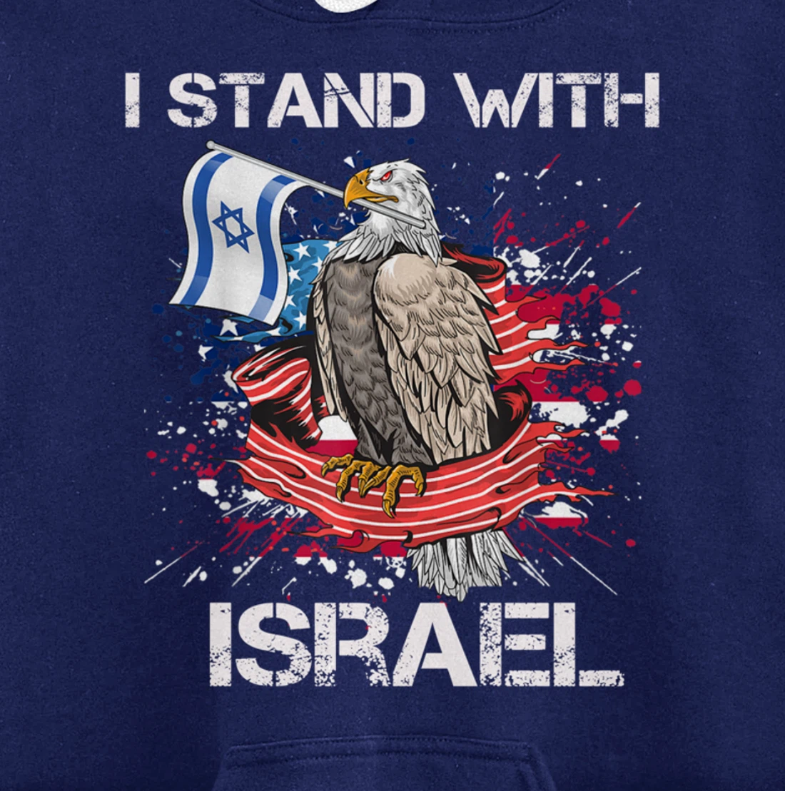 I Stand With Israel Support Israel Love Israeli Brotherhood Pullover Hoodie
