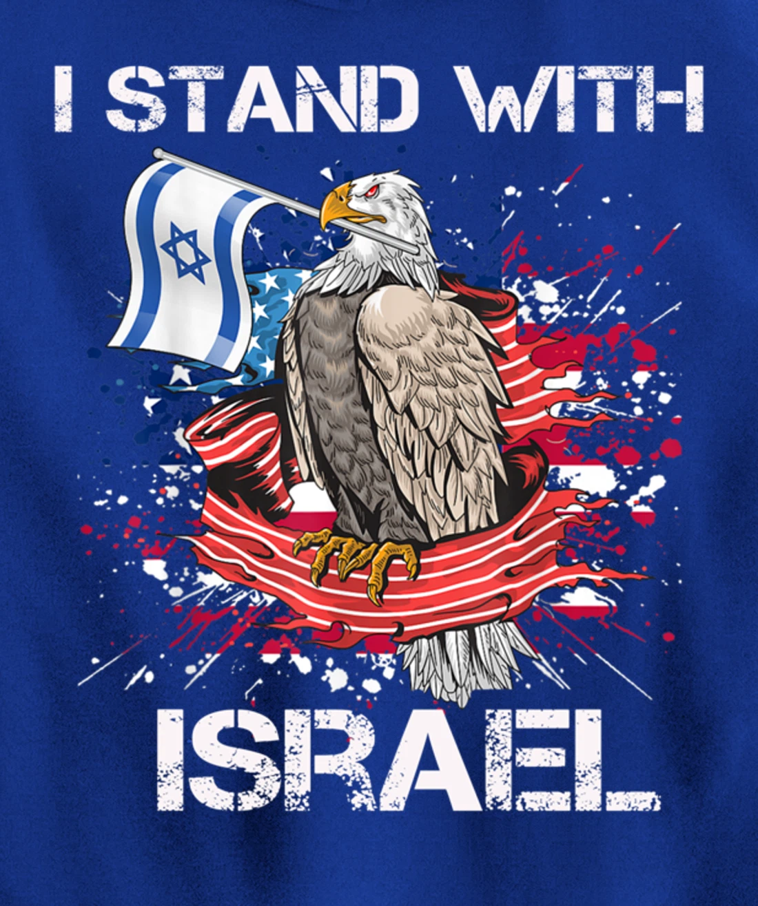 I Stand With Israel Support Israel Love Israeli Brotherhood Pullover Hoodie