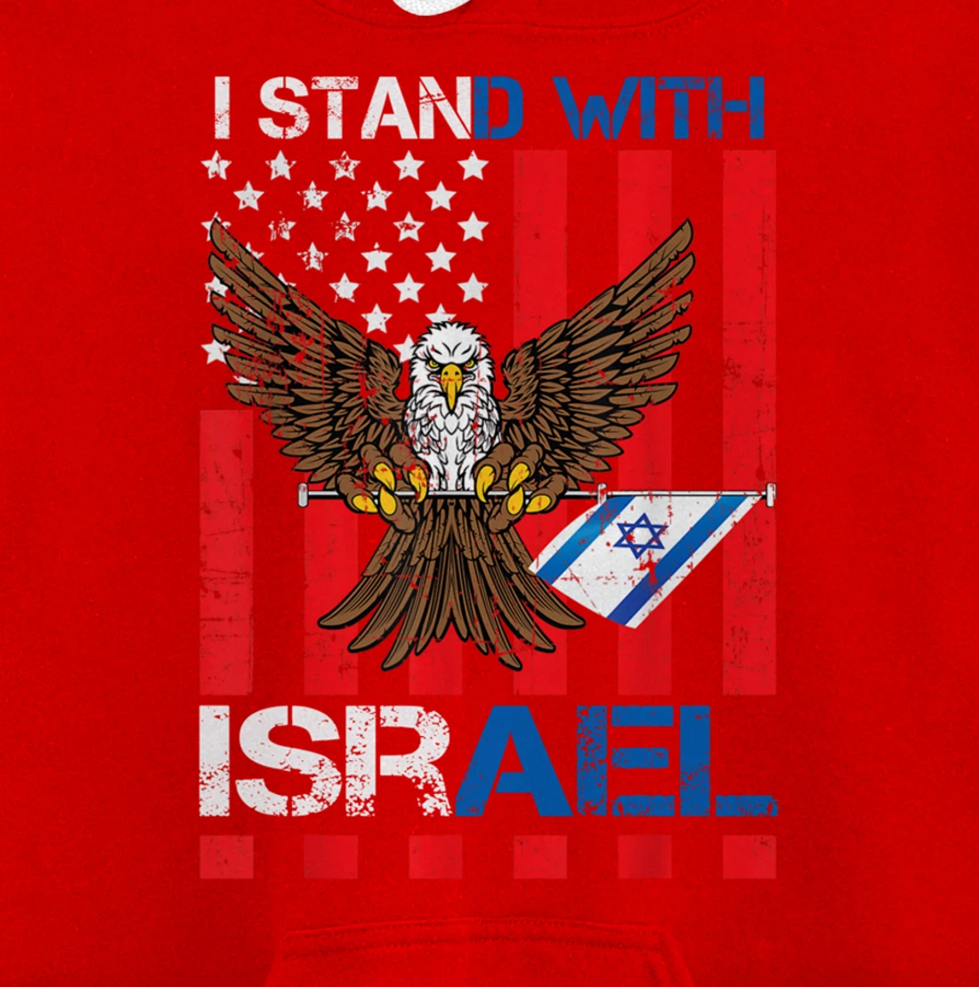 I Stand With Israel Support Israel Love Israeli Brotherhood Pullover Hoodie
