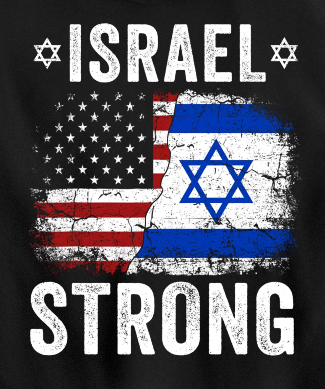 Support Israel I Stand With Israel Israel Strong Israel Flag Pullover Hoodie