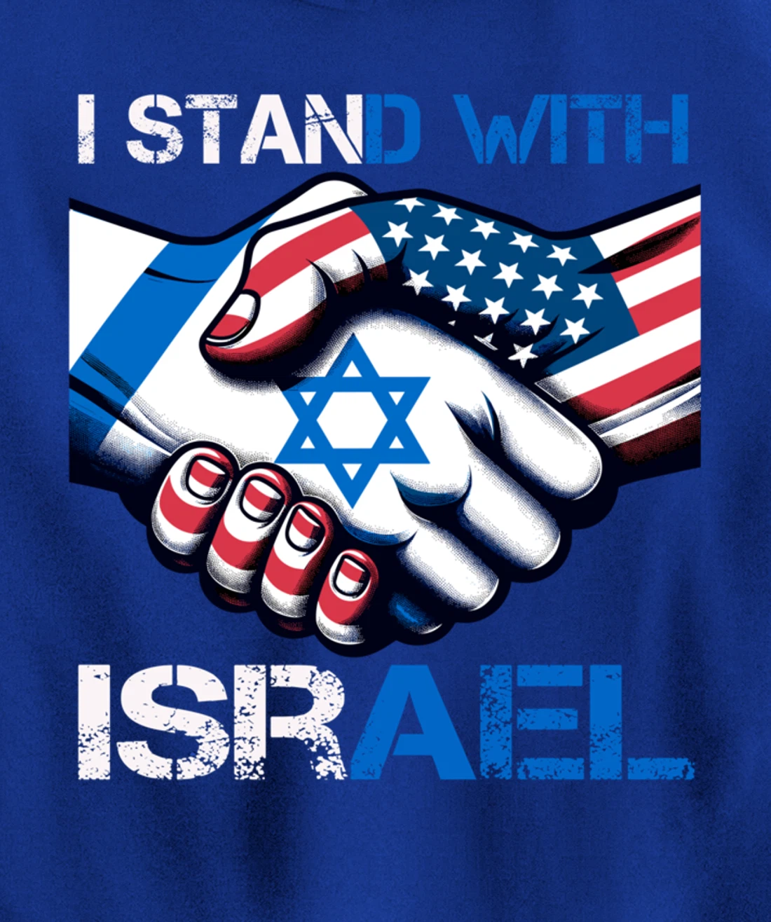 I Stand With Israel US Support Love Israeli Brotherhood Pullover Hoodie