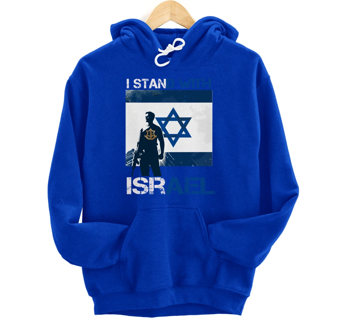 I Stand With Israel Support Israel Love Israeli IDF Pullover Hoodie